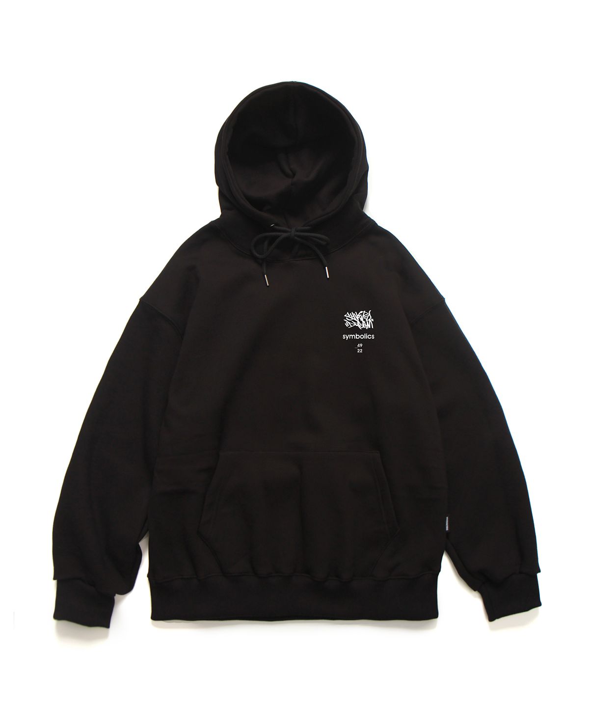 앱놀머씽(ABNORMALTHING) SYD 태깅 후드 블랙 (SYD TAGGING HOOD BLACK)