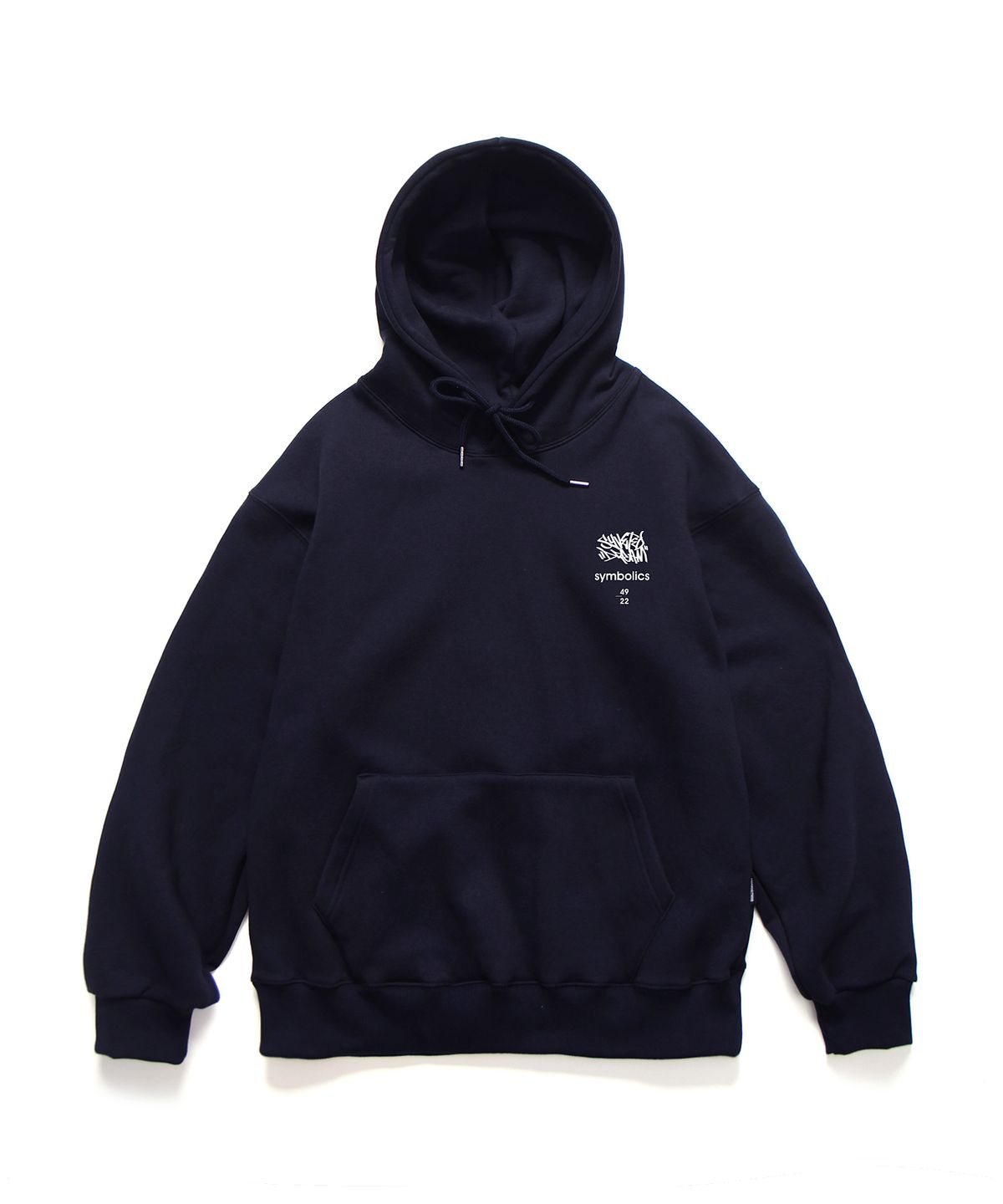 앱놀머씽(ABNORMALTHING) SYD 태깅 후드 네이비 (SYD TAGGING HOOD NAVY)