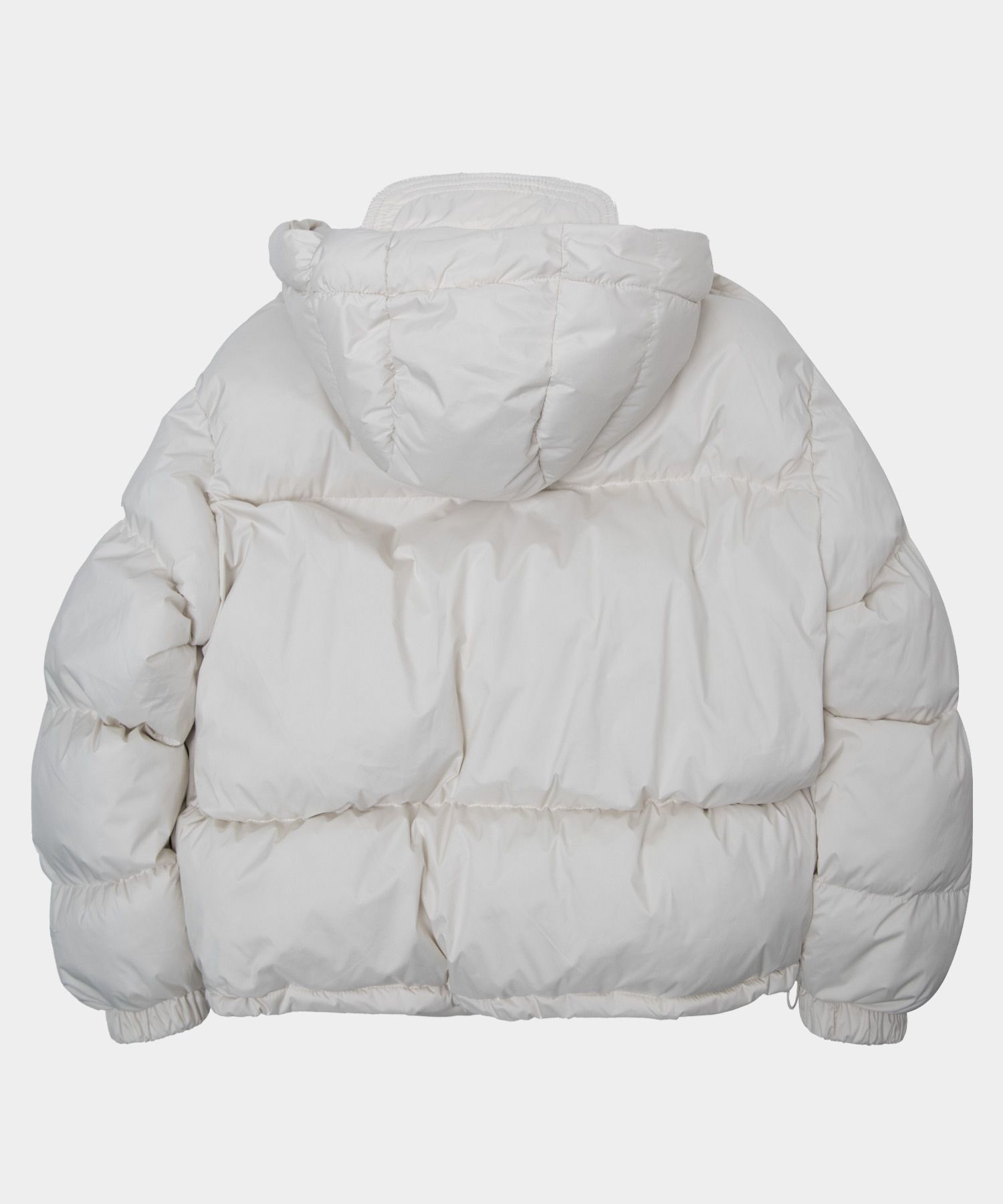 MUSINSA | BLACK MOMENT Basic string hood puffer cap padded jumper ...