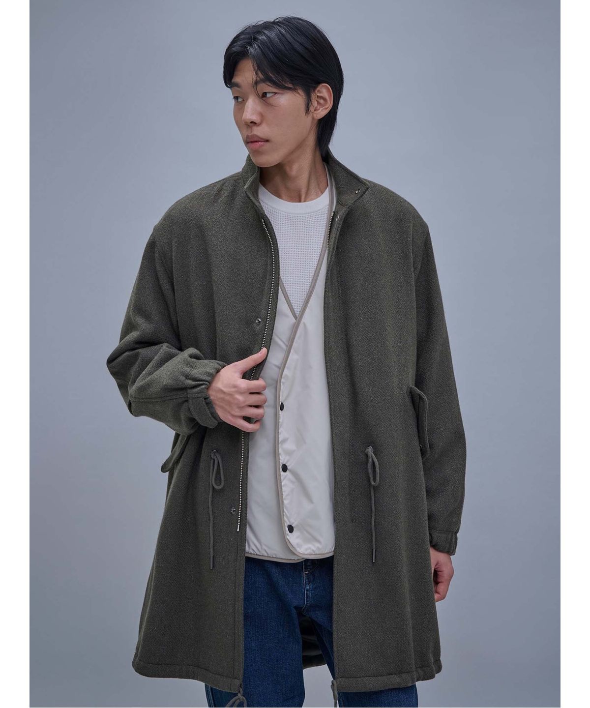 시프트지(SHIFT.G) Wool Parka  Khaki