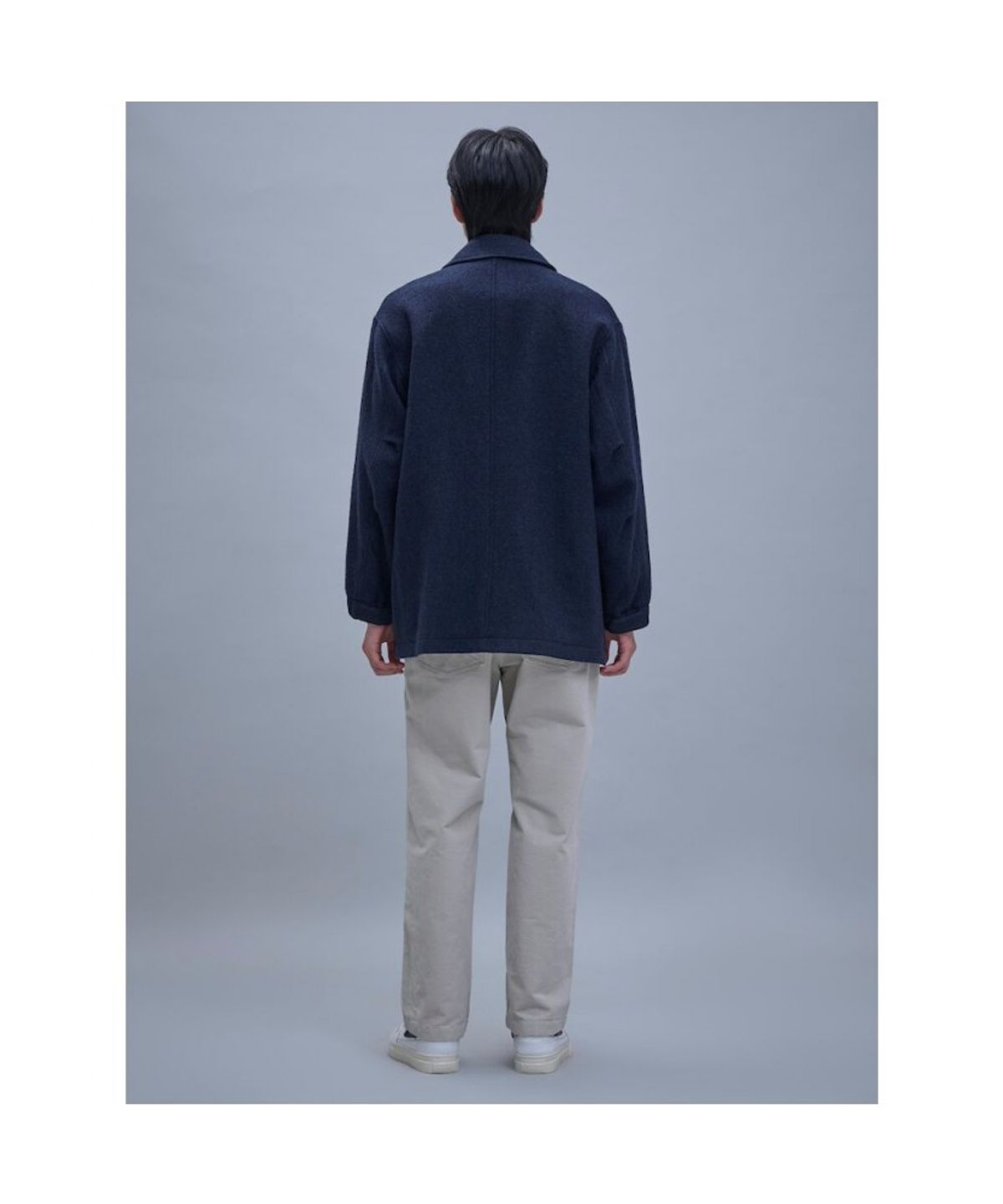 시프트지(SHIFT.G) Wool Safari Coat  Navy