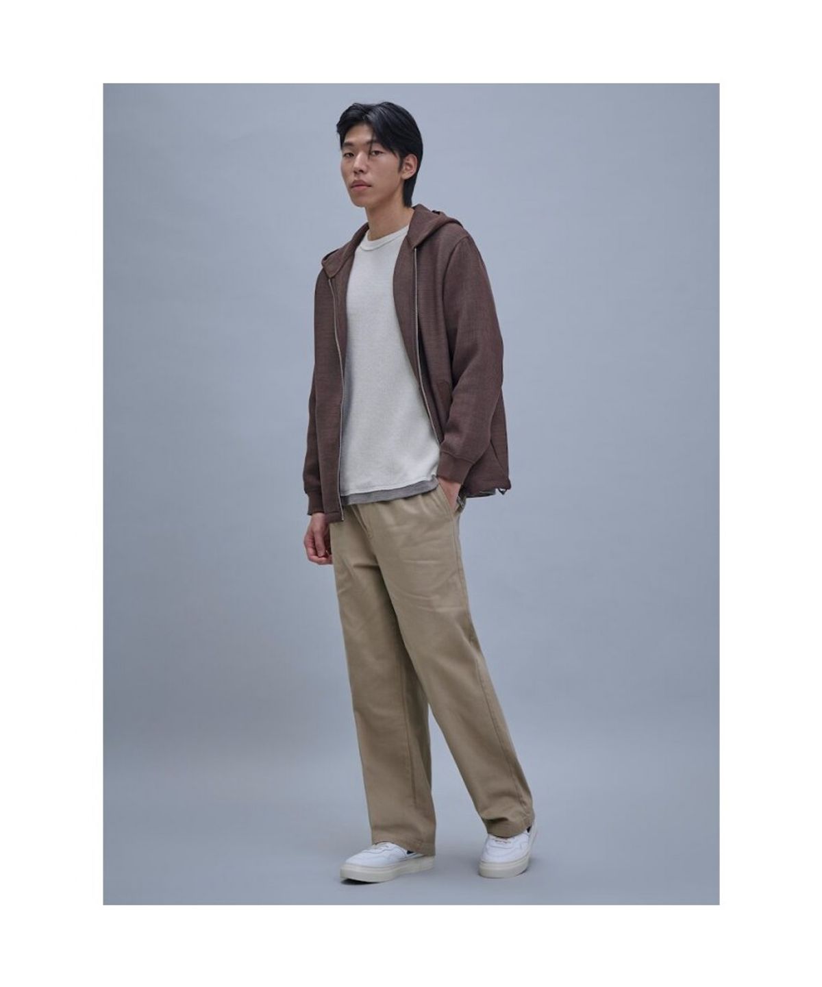 시프트지(SHIFT.G) Hoodie Zip Up  Brown