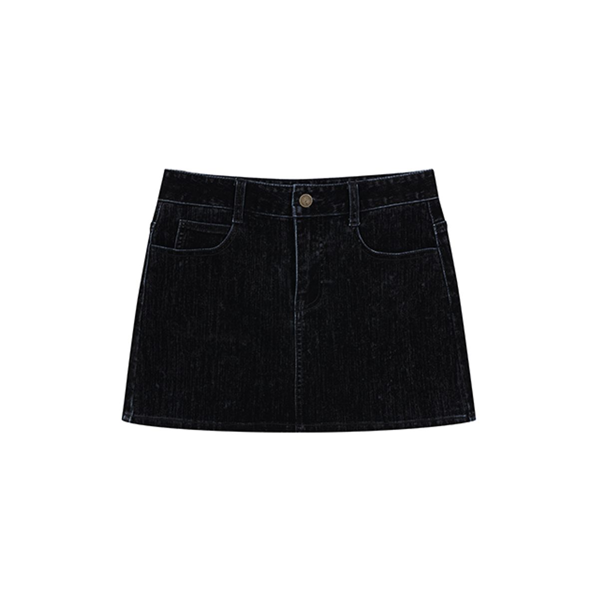 랩(LAP) 벨벳 데님 마이크로 미니스커트 AQ4DSA60