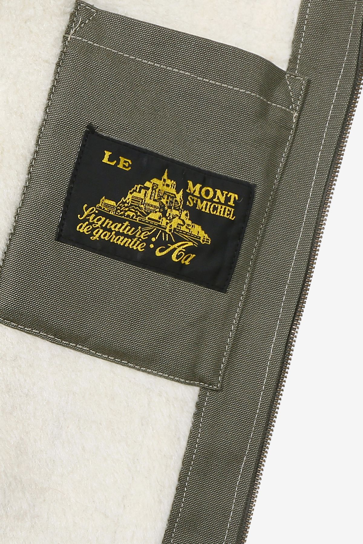 르몽생미셸(LE MONT ST MICHEL) VERSI - CANVAS SLEEVELESS JACKET_Khaki