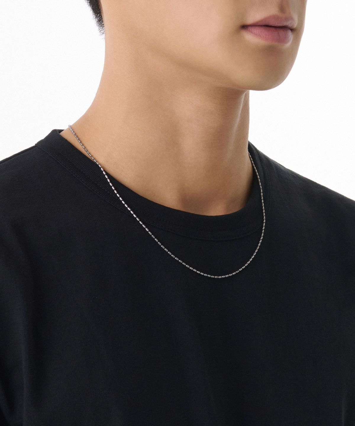 무신사 스탠다드(MUSINSA STANDARD) 실린더 체인 네크리스 [실버]