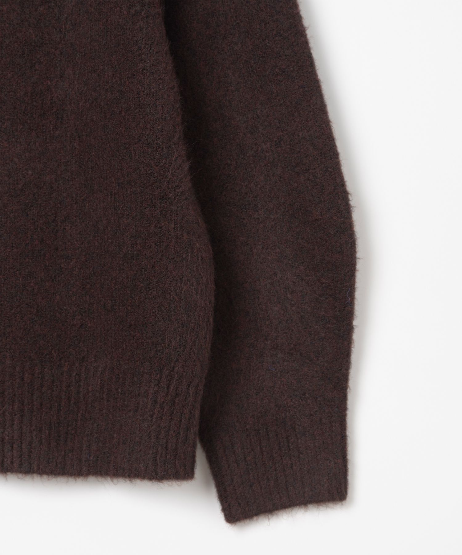 MUSINSA公式 | MILLO ARCHIVE Crop Silhouette Knit [Brown]