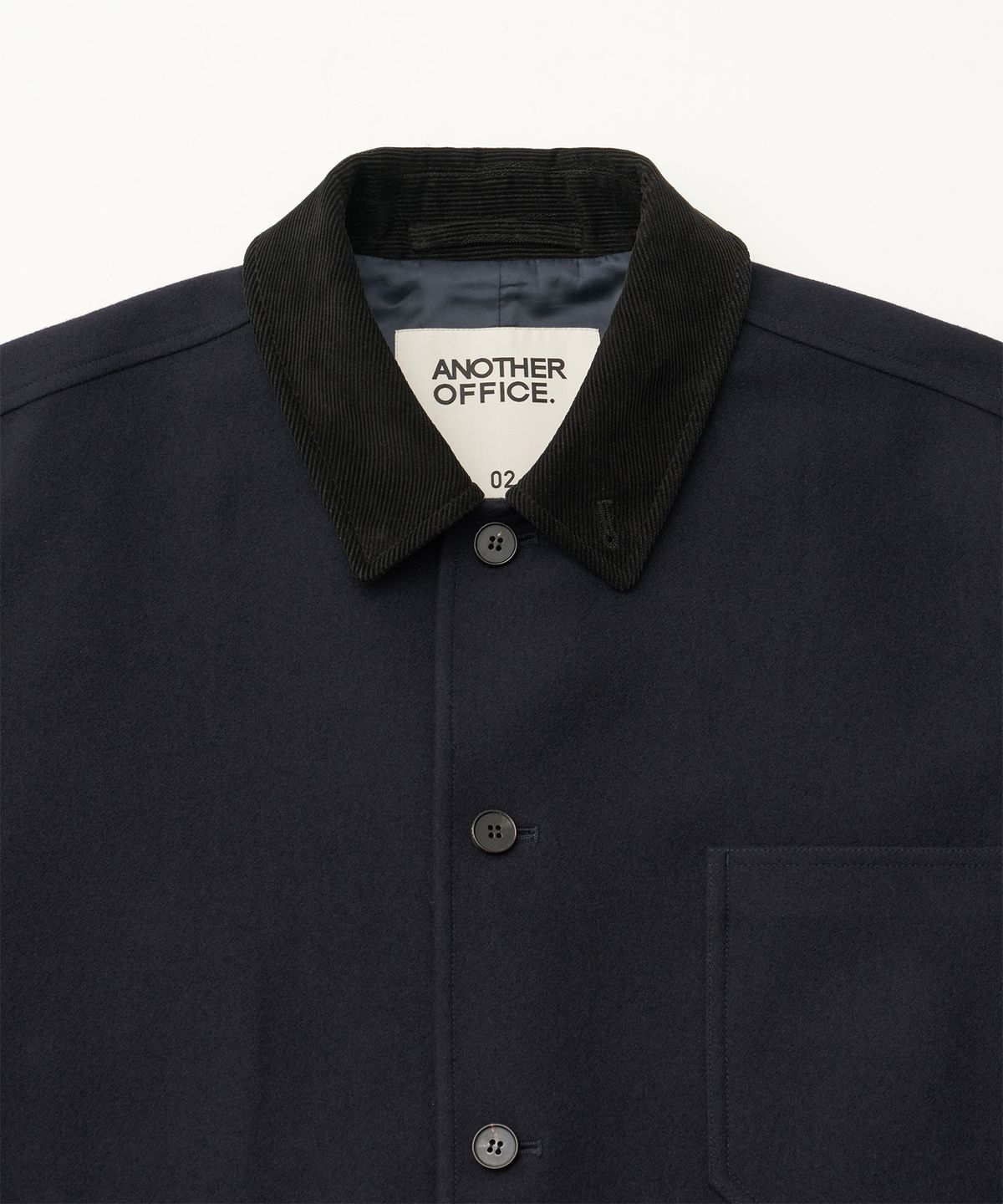 어나더 오피스(ANOTHER OFFICE) Santiago Cashmere Work Jacket (Navy)