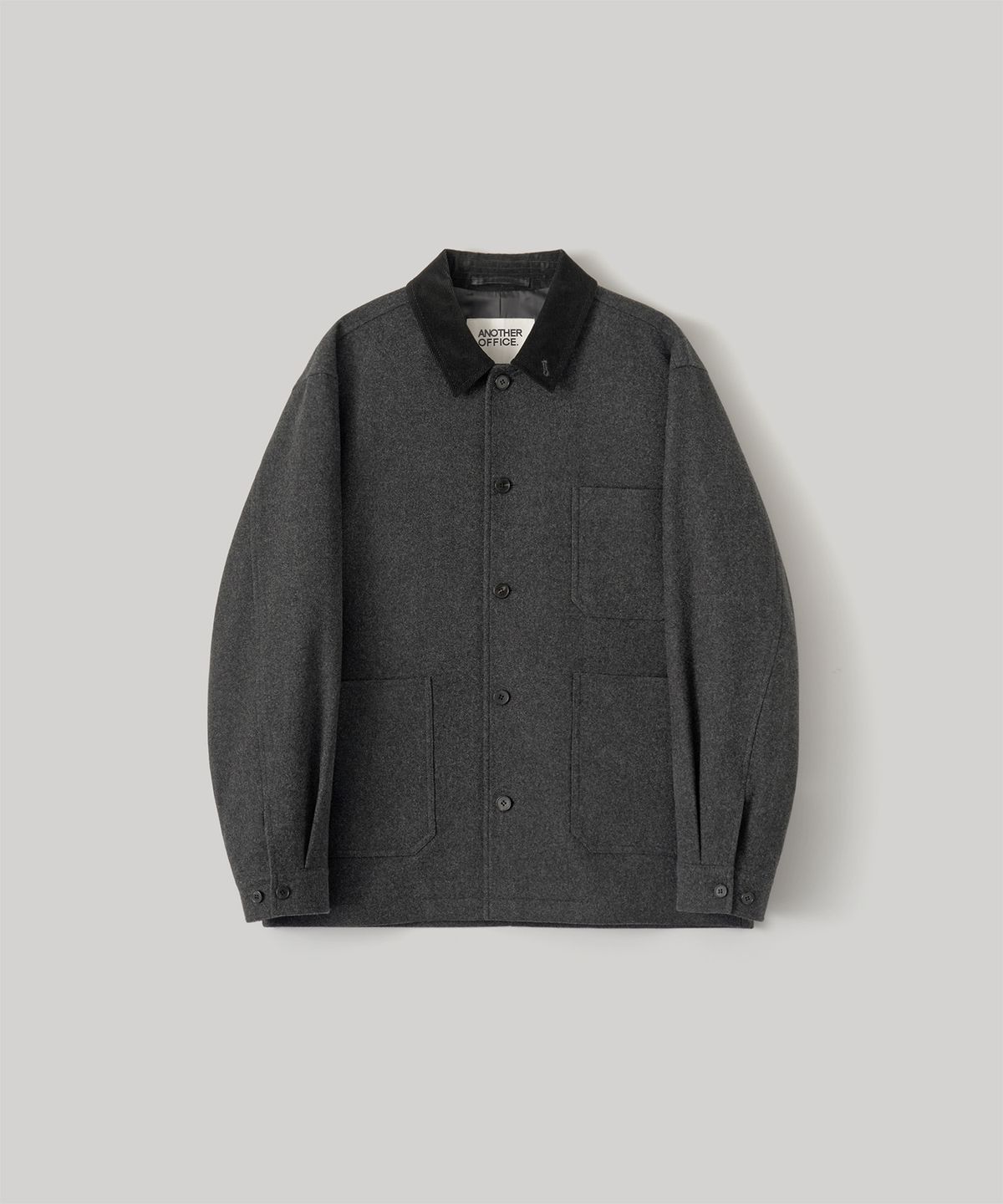 어나더 오피스(ANOTHER OFFICE) Santiago Cashmere Work Jacket (Heather Charcoal)