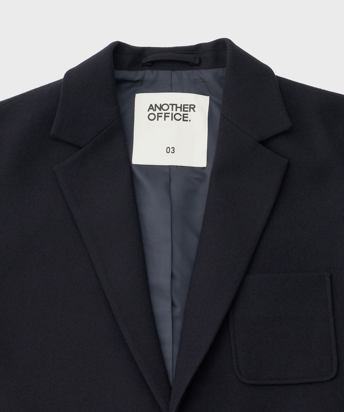 어나더 오피스(ANOTHER OFFICE) Santiago Cashmere Sports Jacket (Navy)