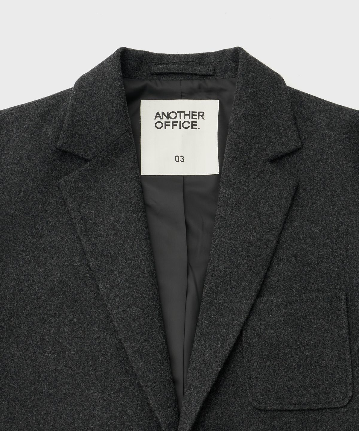 어나더 오피스(ANOTHER OFFICE) Santiago Cashmere Sports Jacket (Heather Charcoal)