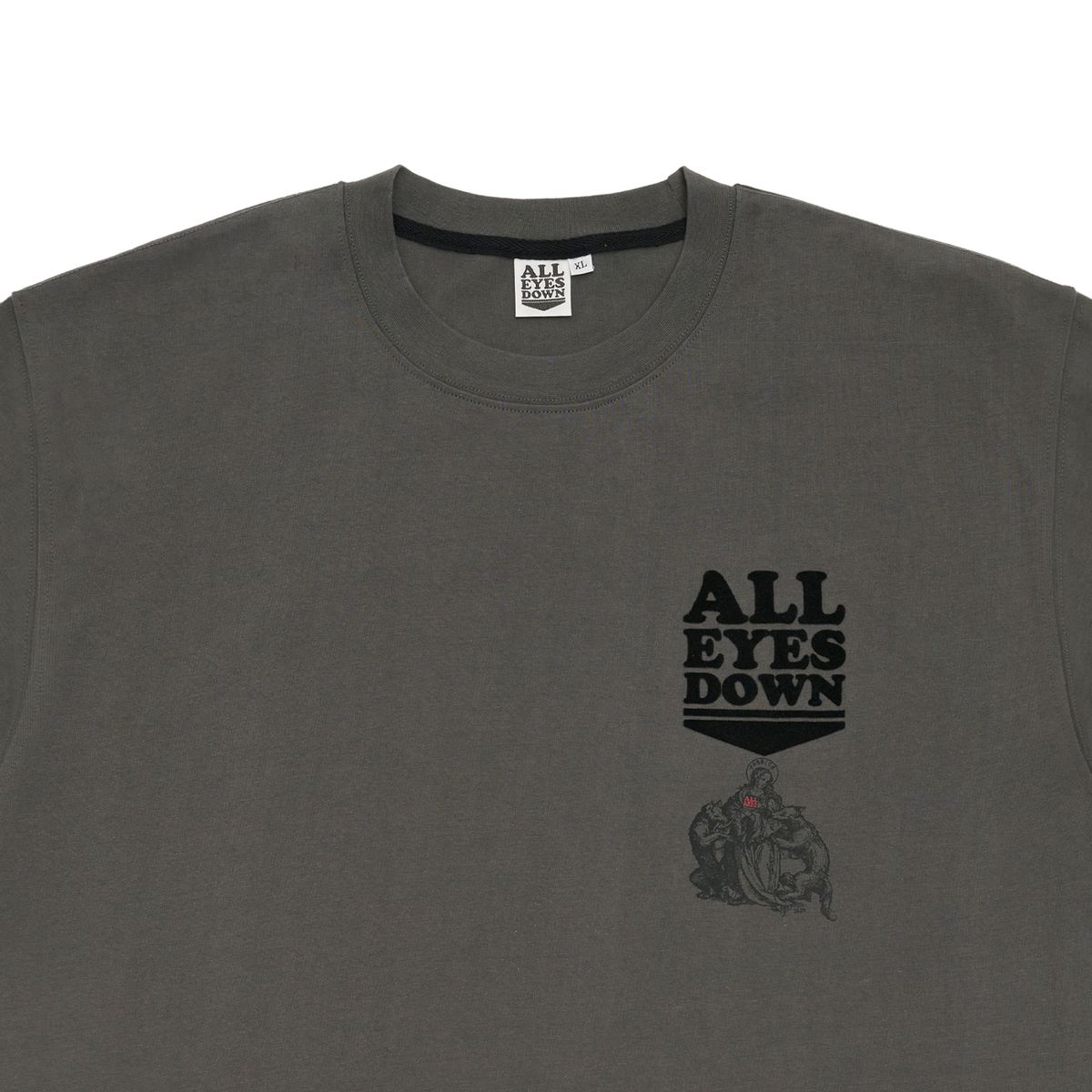 올아이즈다운(ALL EYES DOWN) MARIA JEJN T-SHIRT (CHARCOAL)