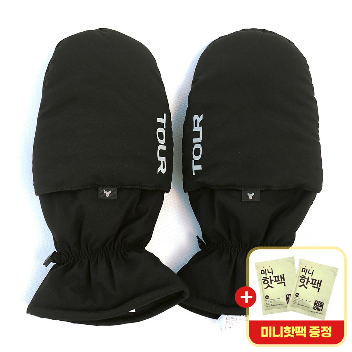 투어골프(TOURGOLF) 투어골프 플립오픈 패딩 방한장갑 남여공용