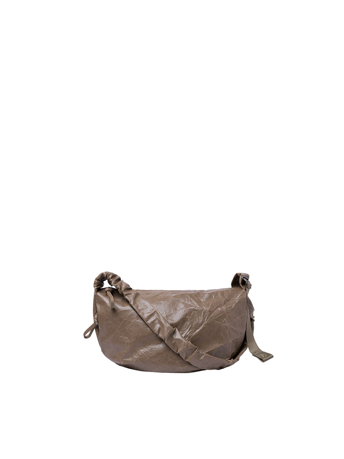 조셉앤스테이시(JOSEPH&STACEY) Daily Shirring Bag M_Faux Leather Mocha Brown