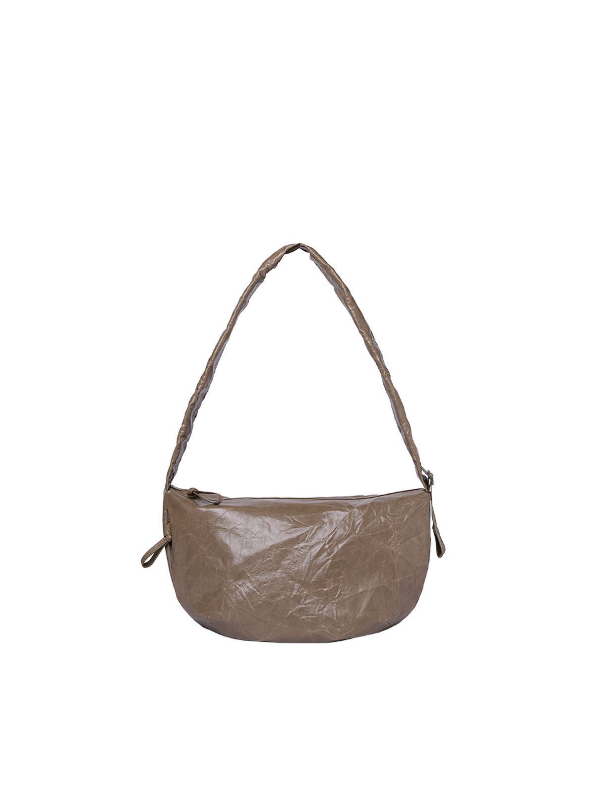 조셉앤스테이시(JOSEPH&STACEY) Daily Shirring Bag M_Faux Leather Mocha Brown