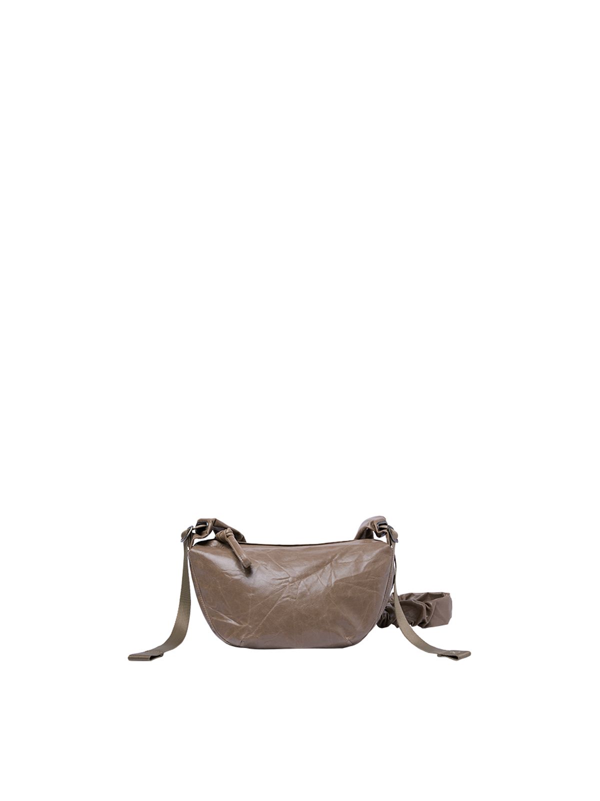 조셉앤스테이시(JOSEPH&STACEY) Daily Shirring Bag S_Faux Leather Mocha Brown