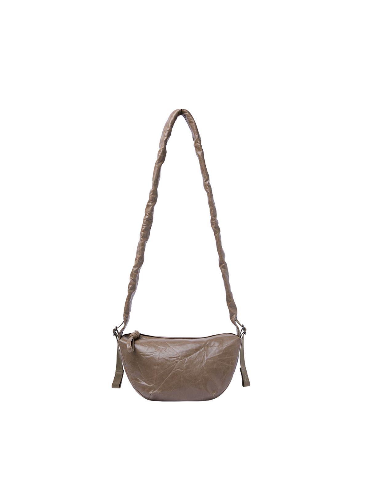조셉앤스테이시(JOSEPH&STACEY) Daily Shirring Bag S_Faux Leather Mocha Brown