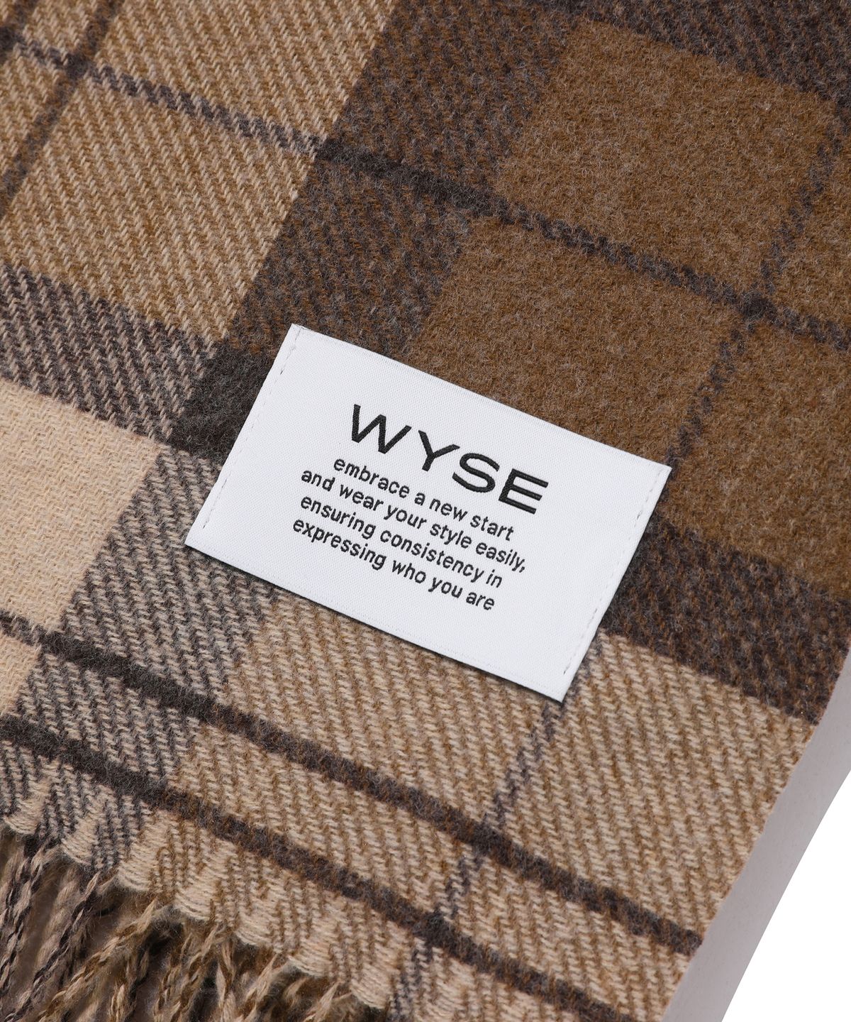 와이즈(WYSE) 플랫 모던 무지 & 체크 머플러 (20Color)