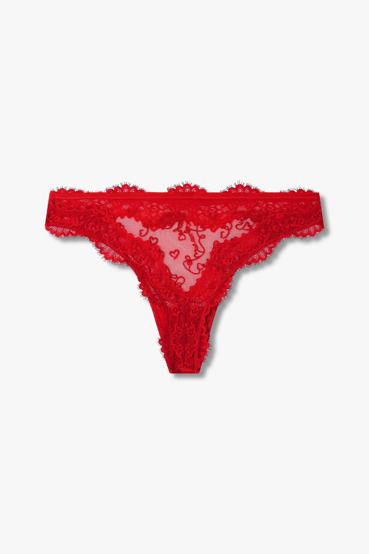 엠포리오 아르마니 언더웨어(EMPORIO ARMANI UNDERWEAR) 여성 엠브로이더리 브라질리언 브리프_레드 0824311514