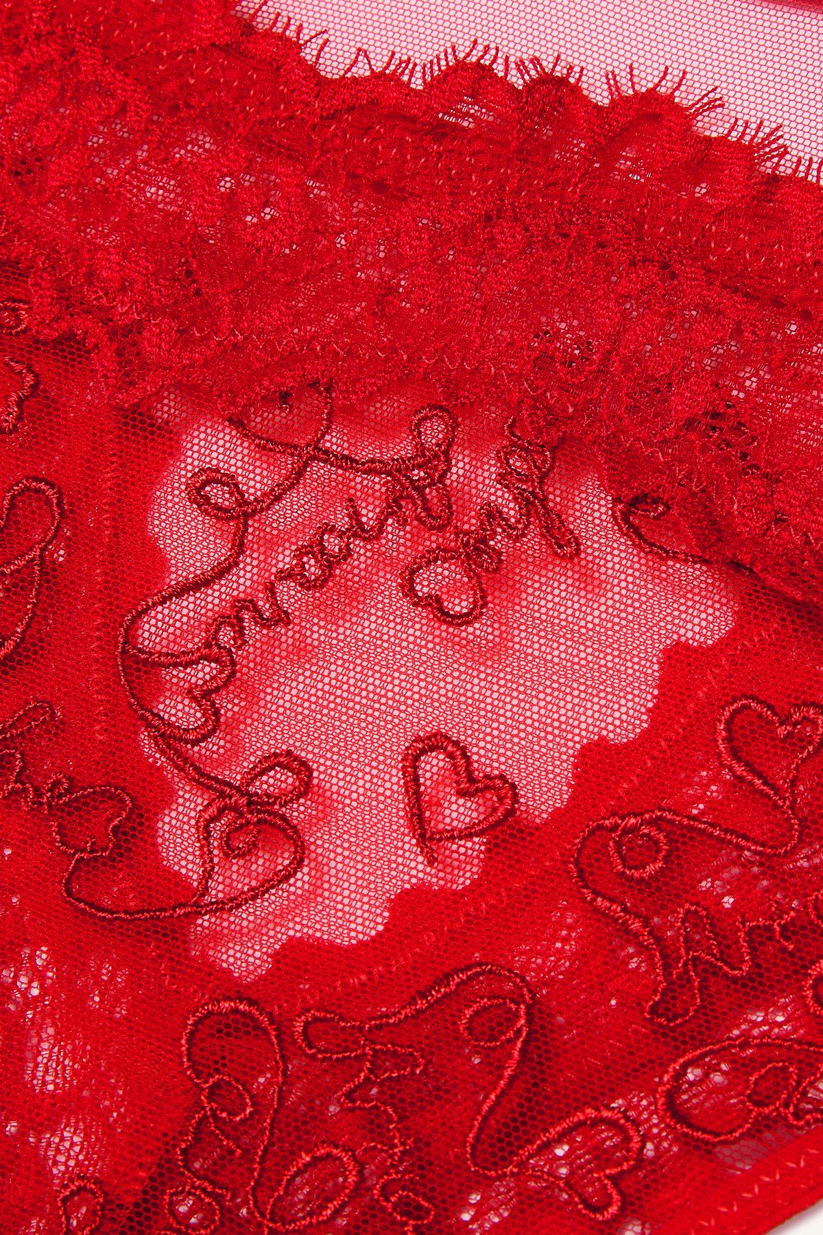 엠포리오 아르마니 언더웨어(EMPORIO ARMANI UNDERWEAR) 여성 엠브로이더리 브라질리언 브리프_레드 0824311514