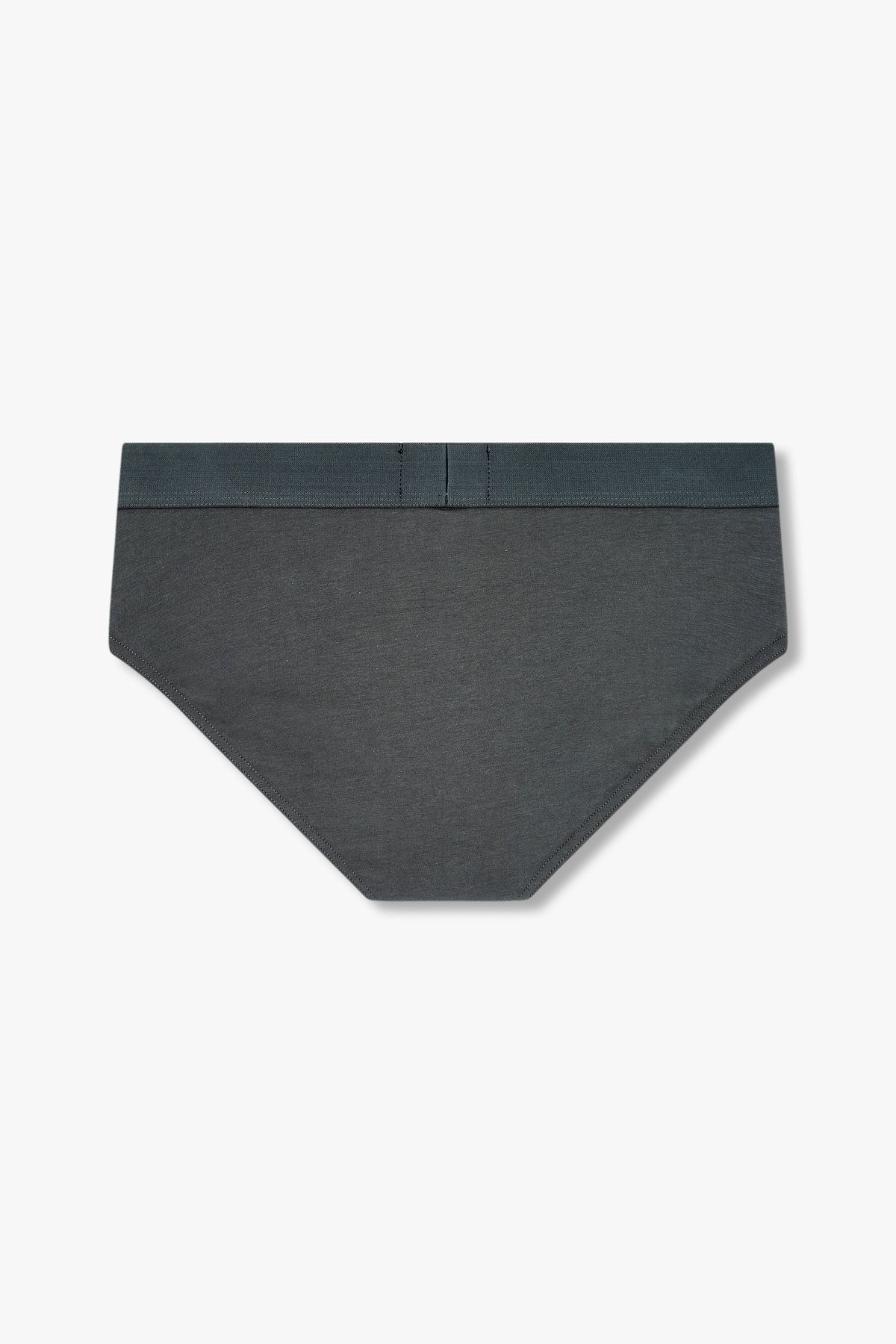 엠포리오 아르마니 언더웨어(EMPORIO ARMANI UNDERWEAR) 남성 로고 밴딩 솔리드 코튼 브리프_다크 그레이 0814311010