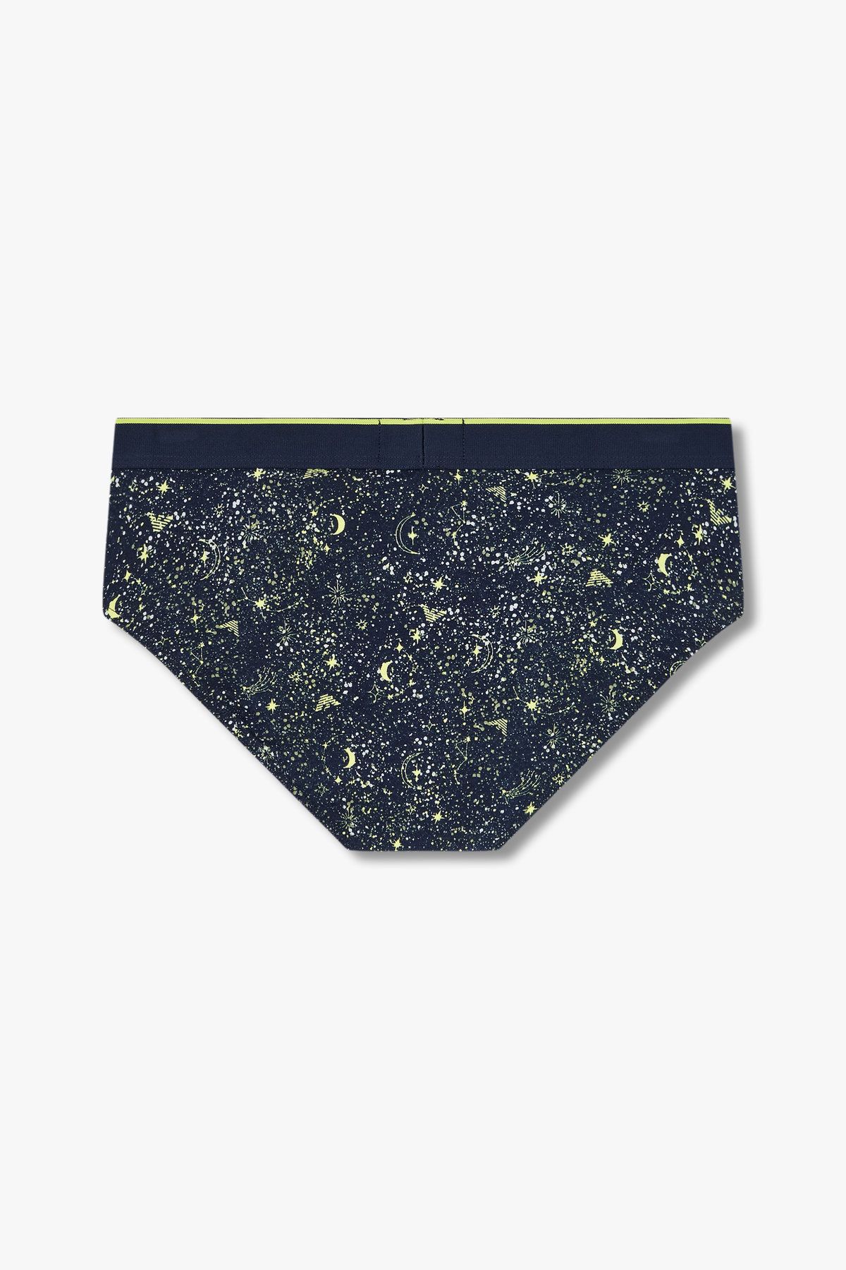 엠포리오 아르마니 언더웨어(EMPORIO ARMANI UNDERWEAR) 남성 라인 밴딩 스타 패턴 브리프_마린 0814311047