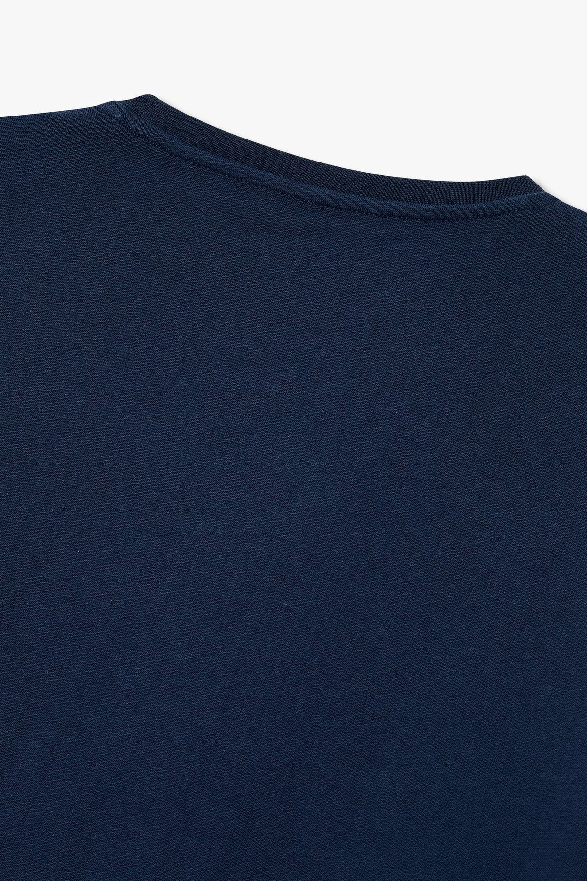 엠포리오 아르마니 언더웨어(EMPORIO ARMANI UNDERWEAR) 남성 이글 로고 롱 슬리브 라운지 티셔츠_마린 0814336010