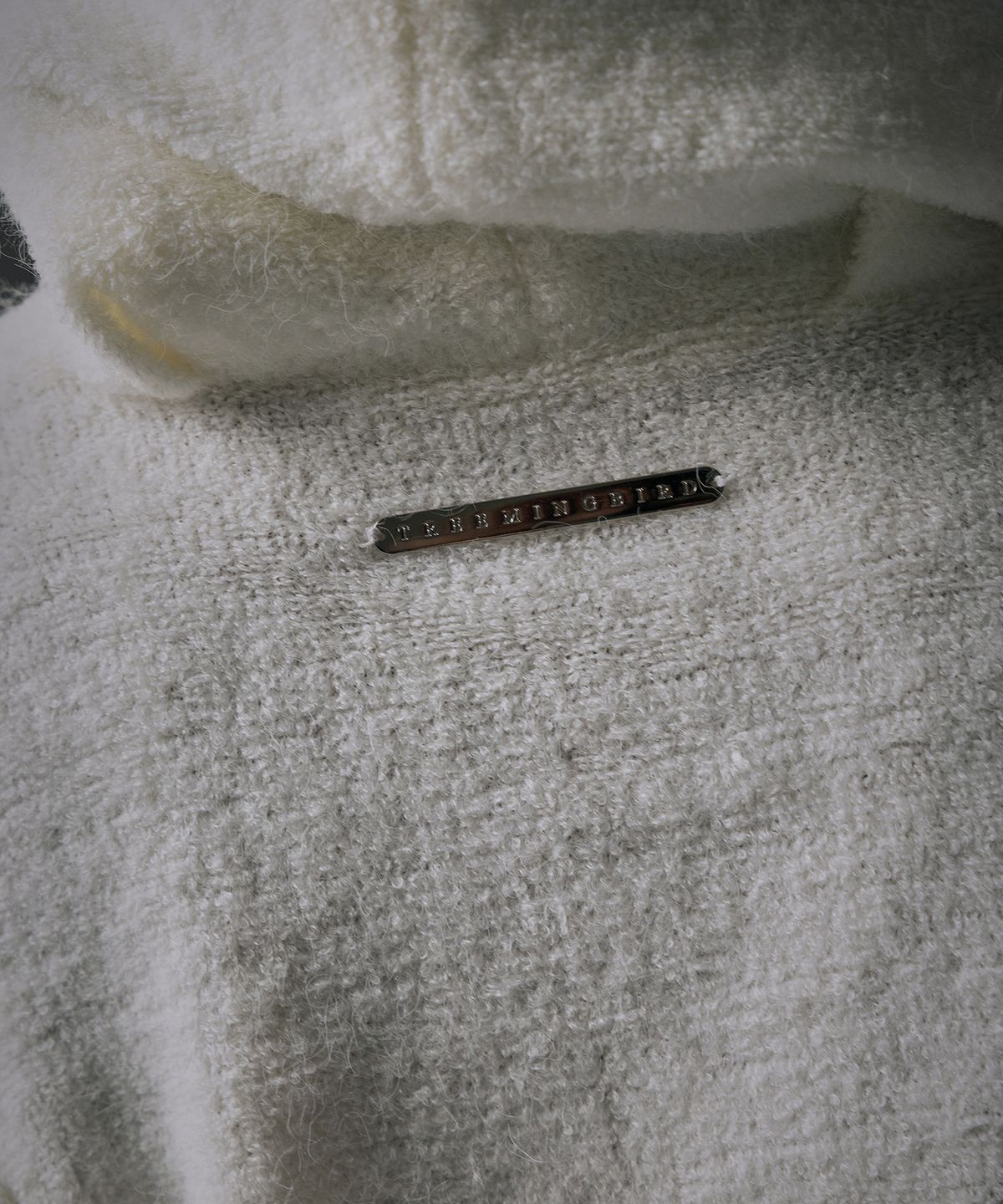 트리밍버드(TREEMINGBIRD) Terry Boucle Hoodie Wrap Cardigan [ Ivory ]