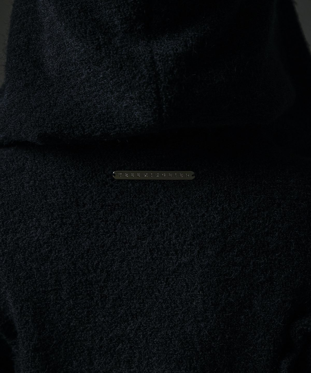 트리밍버드(TREEMINGBIRD) Terry Boucle Hoodie Wrap Cardigan [ Black ]