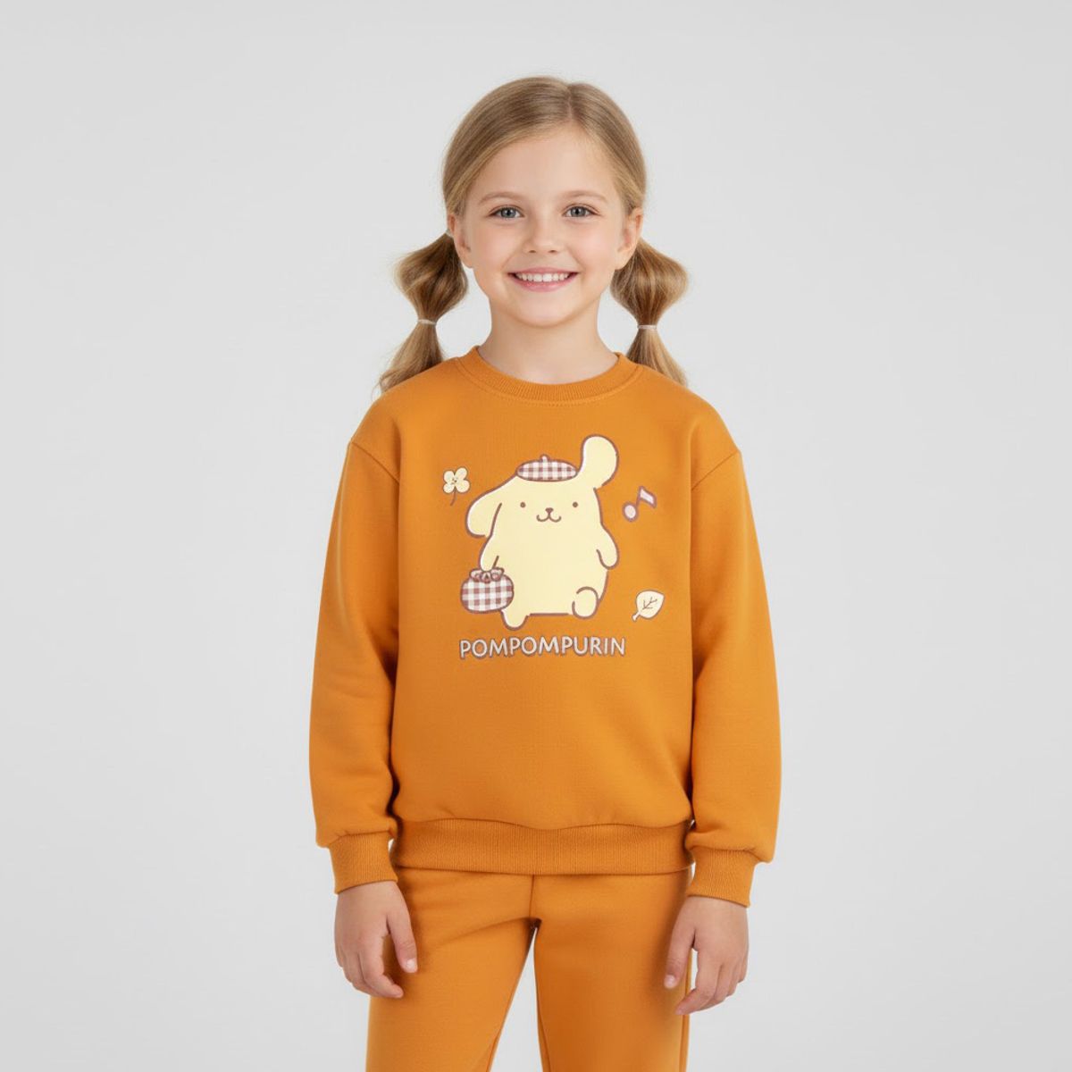 프리미에팜(PREMIERFAM) 폼폼푸린 아동용 민디 이지 맨투맨 상하복 세트 OR