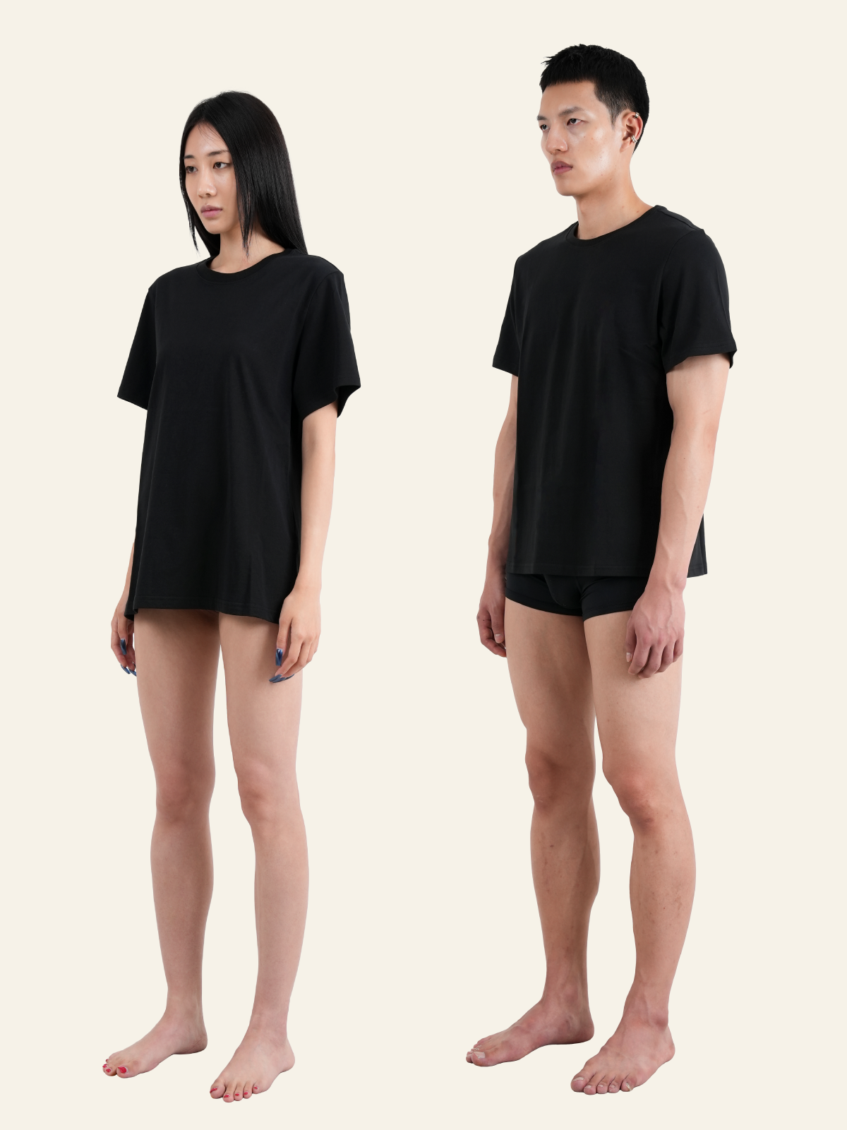 더이너스(THE INNRS) 레귤러핏 면 티셔츠 (블랙)