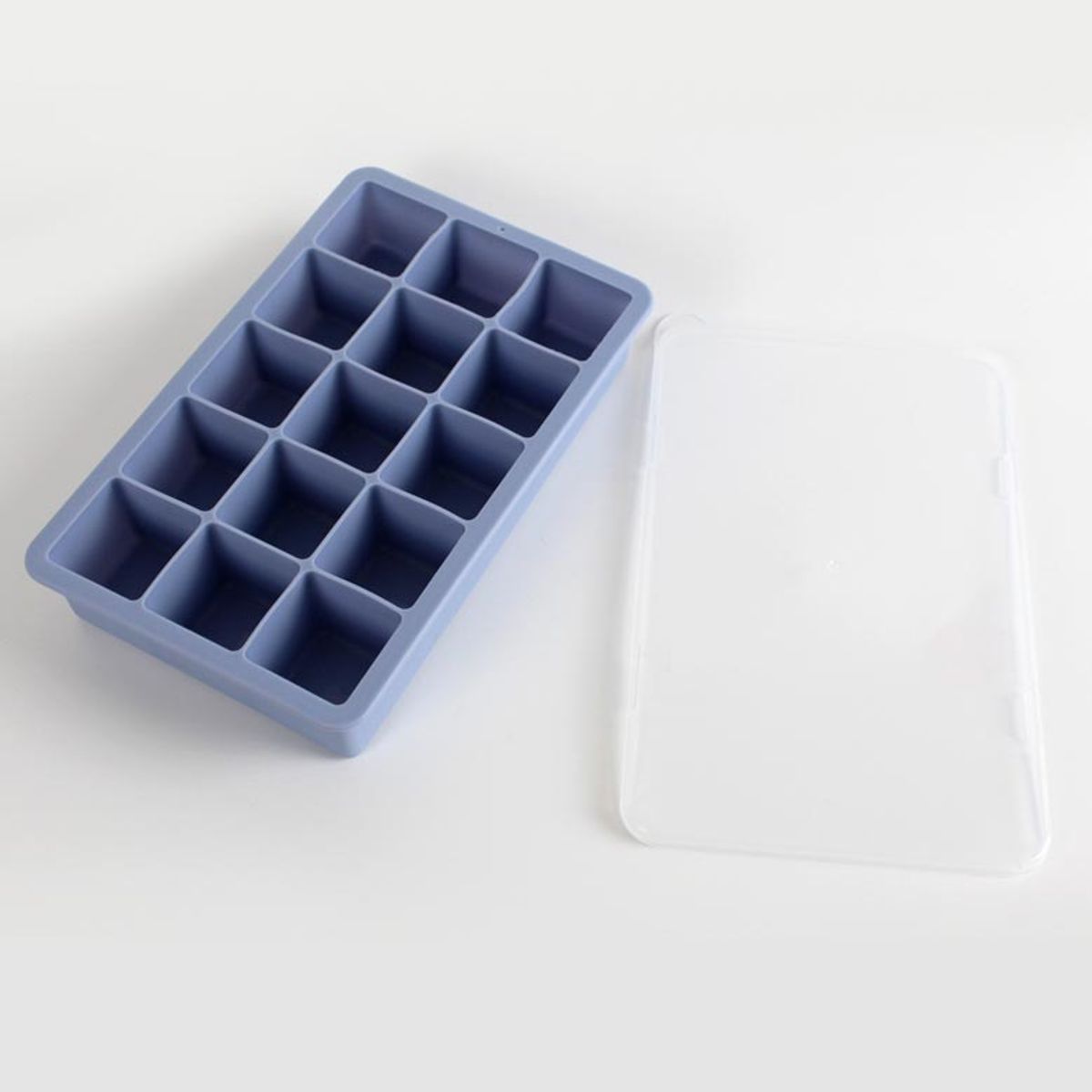 키친구(KITCHENGU) 실리콘 큐브 사각모양 얼음틀 트레이 15구 2P 블루
