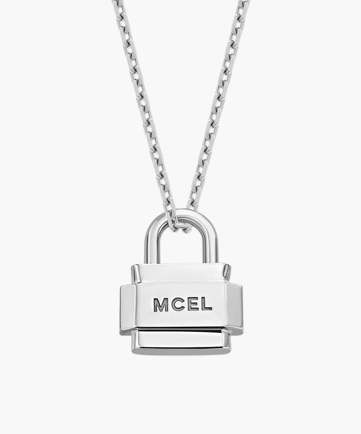 므씨엘(MCEL) Silver 핀 패드락 목걸이
