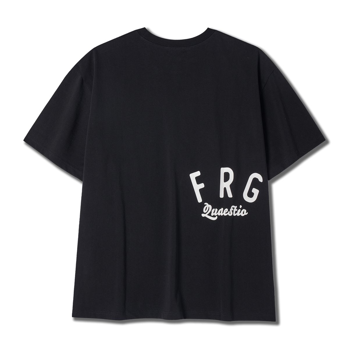 프라게(FRAGE) FRG 오버핏 코튼 반팔 - 블랙