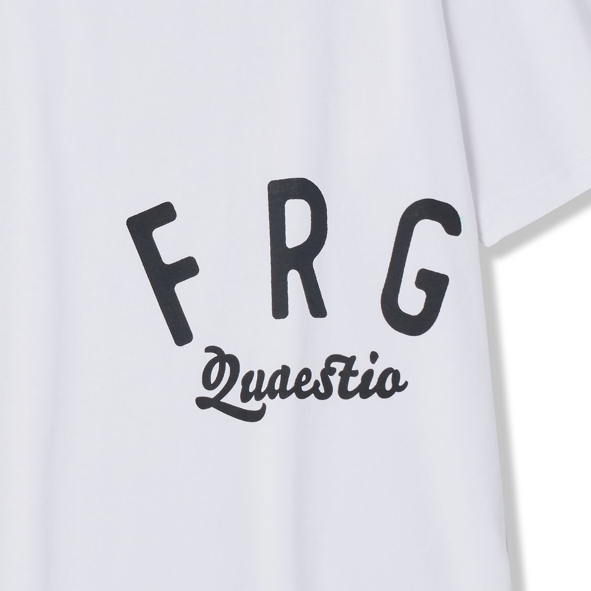 프라게(FRAGE) FRG 오버핏 코튼 반팔 - 화이트