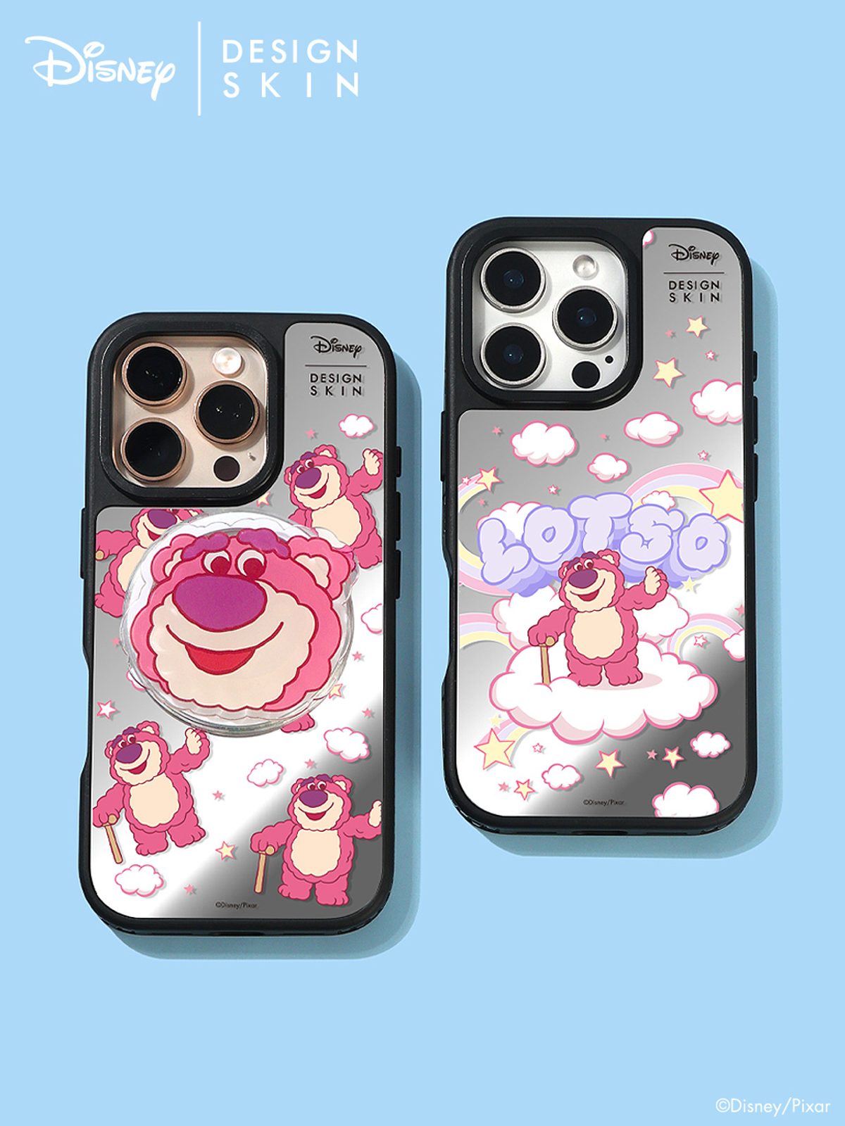 디자인스킨(DESIGNSKIN) [디즈니] 미러 맥세이프 그래픽 케이스-퍼피 해피니스