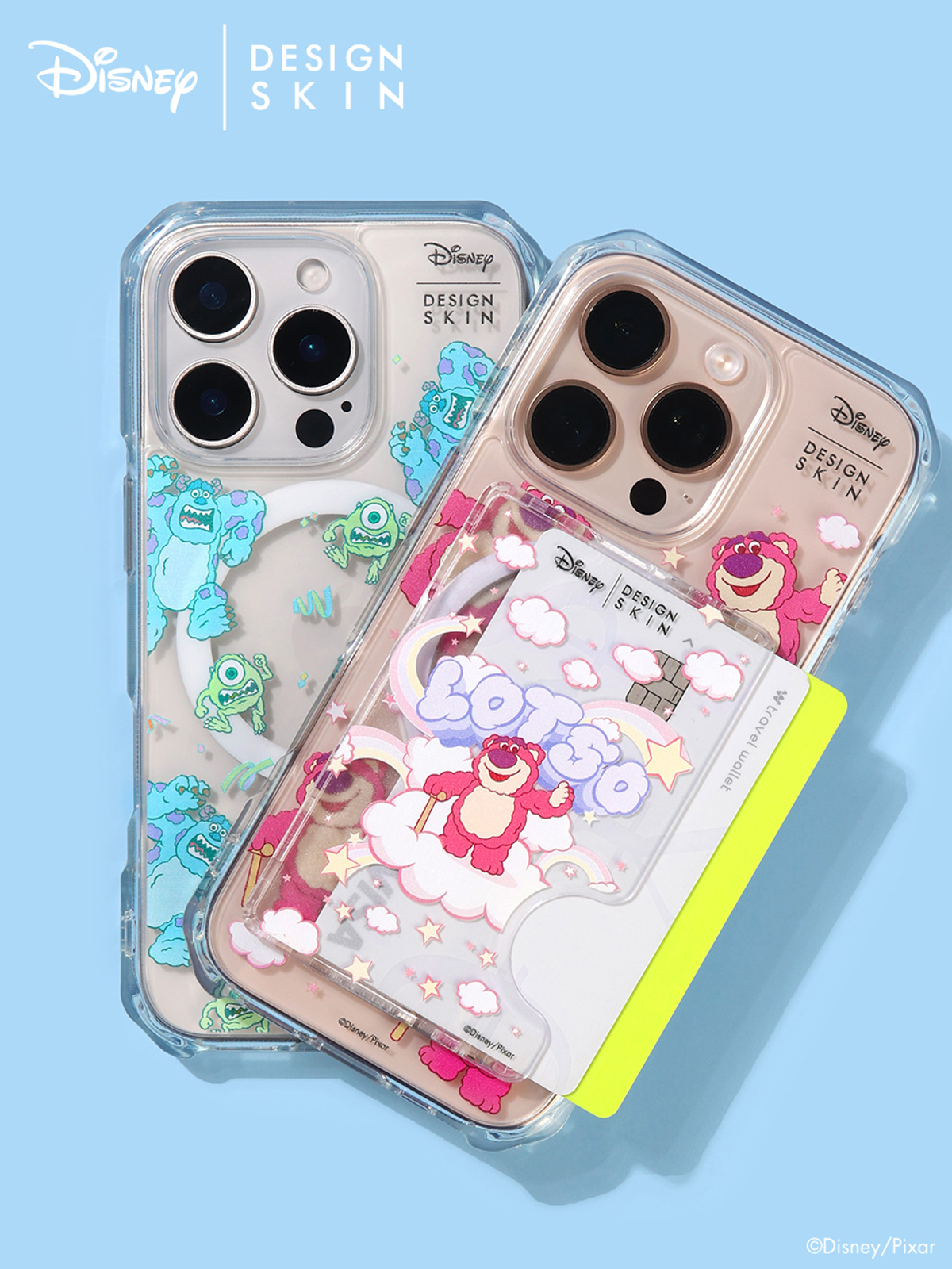 디자인스킨(DESIGNSKIN) [전기종][디즈니] 맥세이프 카드 포켓-퍼피 해피니스