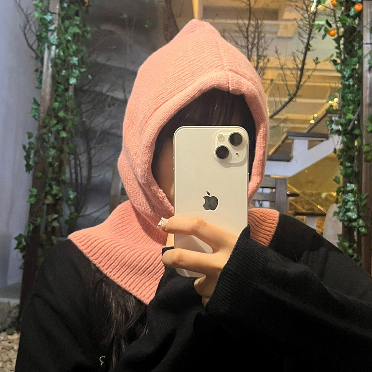 티에스스포츠(TS SPORTS) 울 니트 바라클라바 후드 넥워머