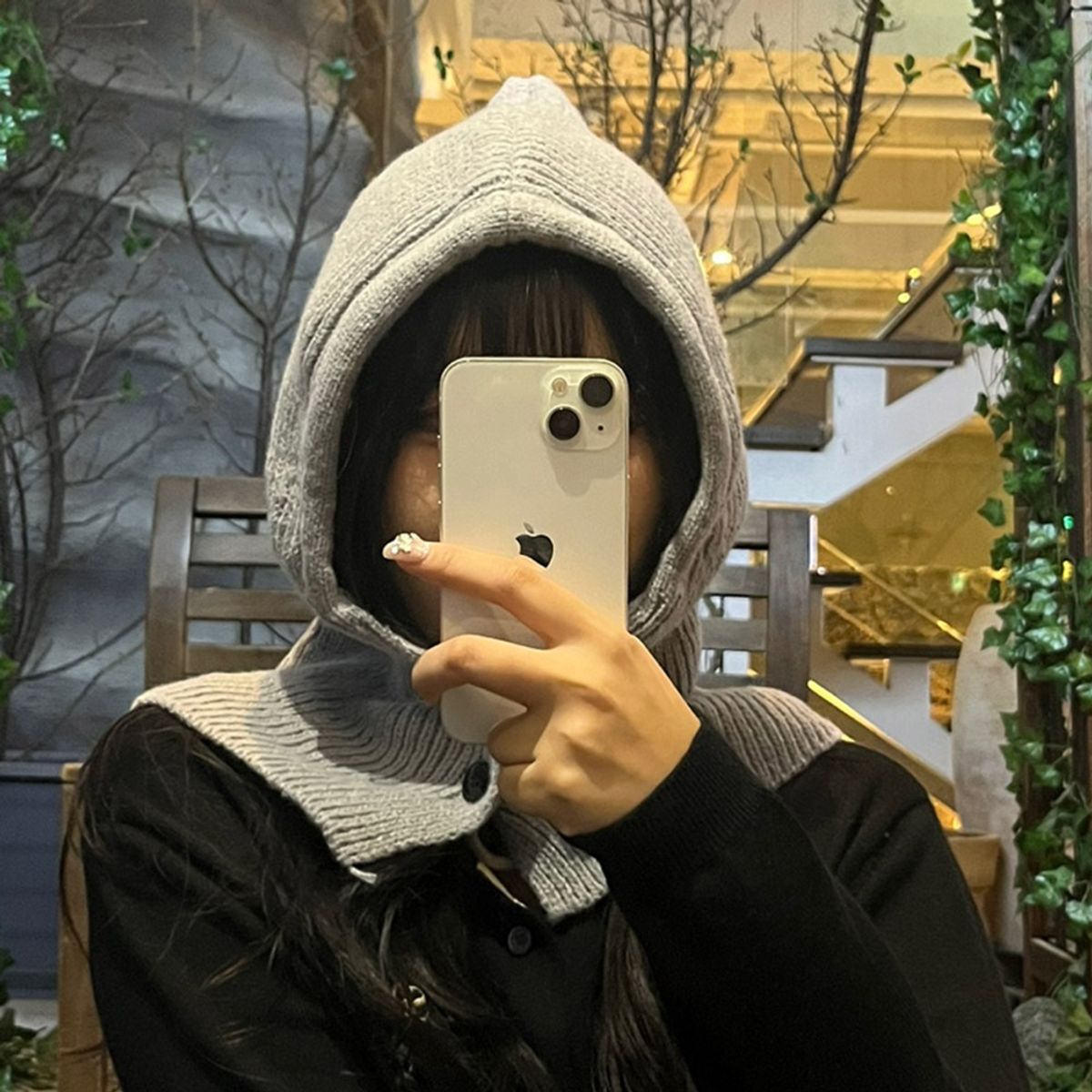 티에스스포츠(TS SPORTS) 울 니트 바라클라바 후드 넥워머