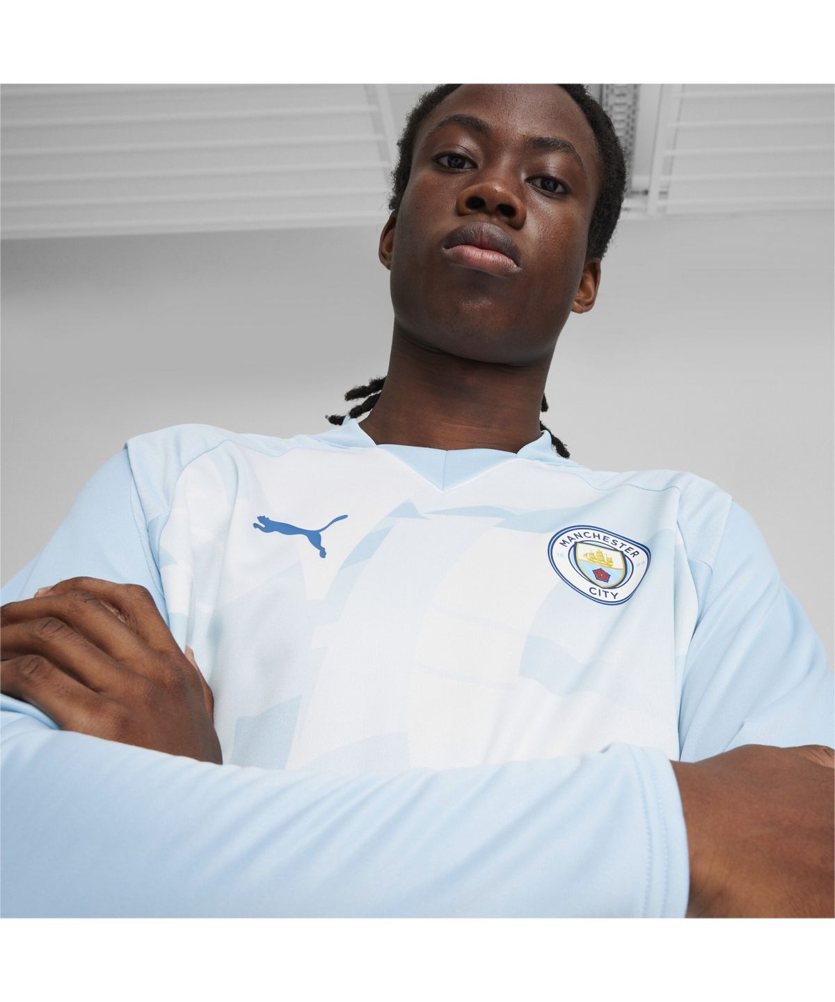푸마(PUMA) [푸마 공식] MCFC Prematch LS Sweat Top (77437101)