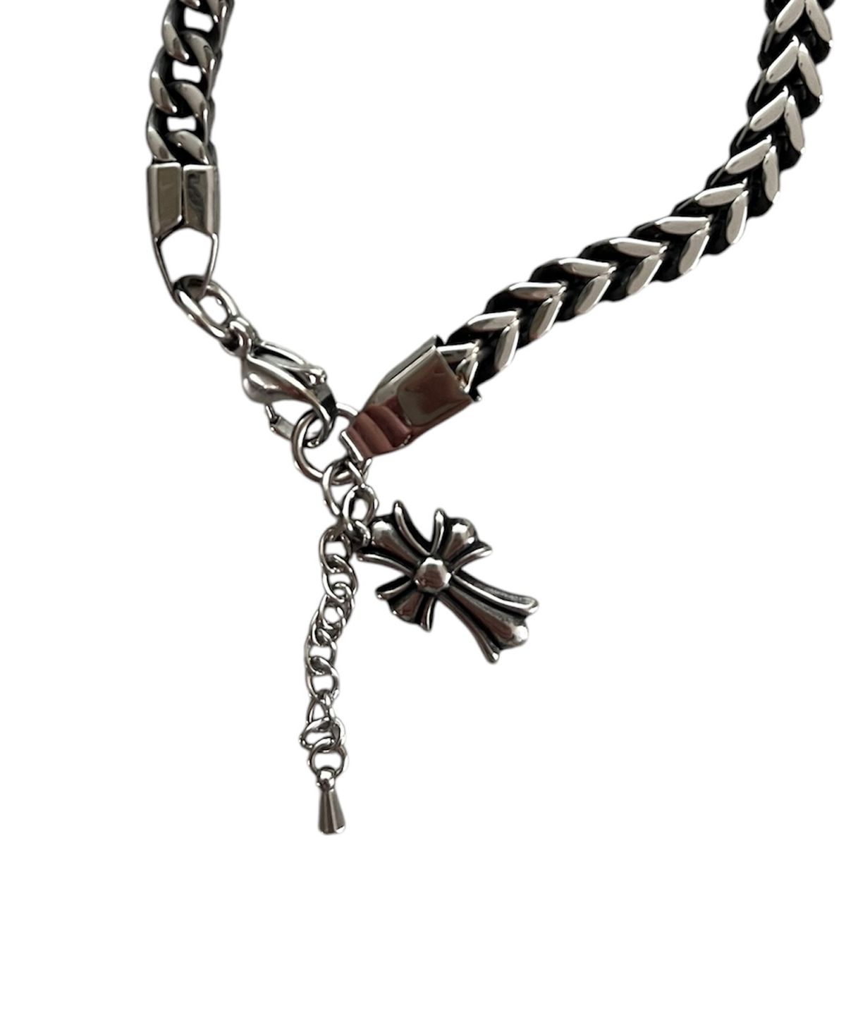 스케이터락(SK8ER ROCK) Cross Vintage Surgical Steel Bracelet ((Streel))
