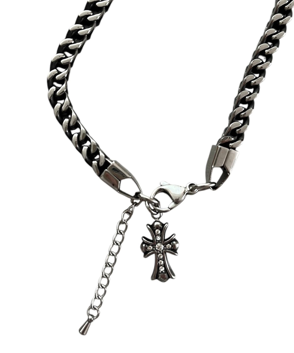 스케이터락(SK8ER ROCK) Cross Vintage Surgical Steel Bracelet ((Streel))