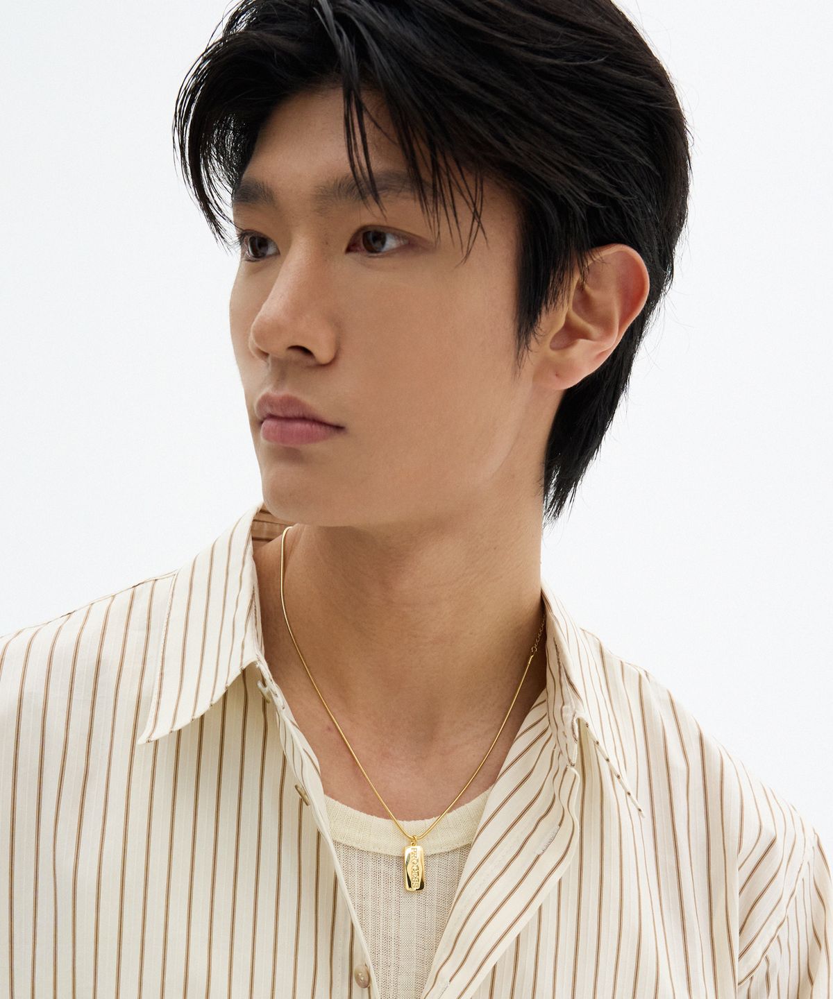 피알씨에스에스(PRCSS) Tag Pendant Necklace - Yellow