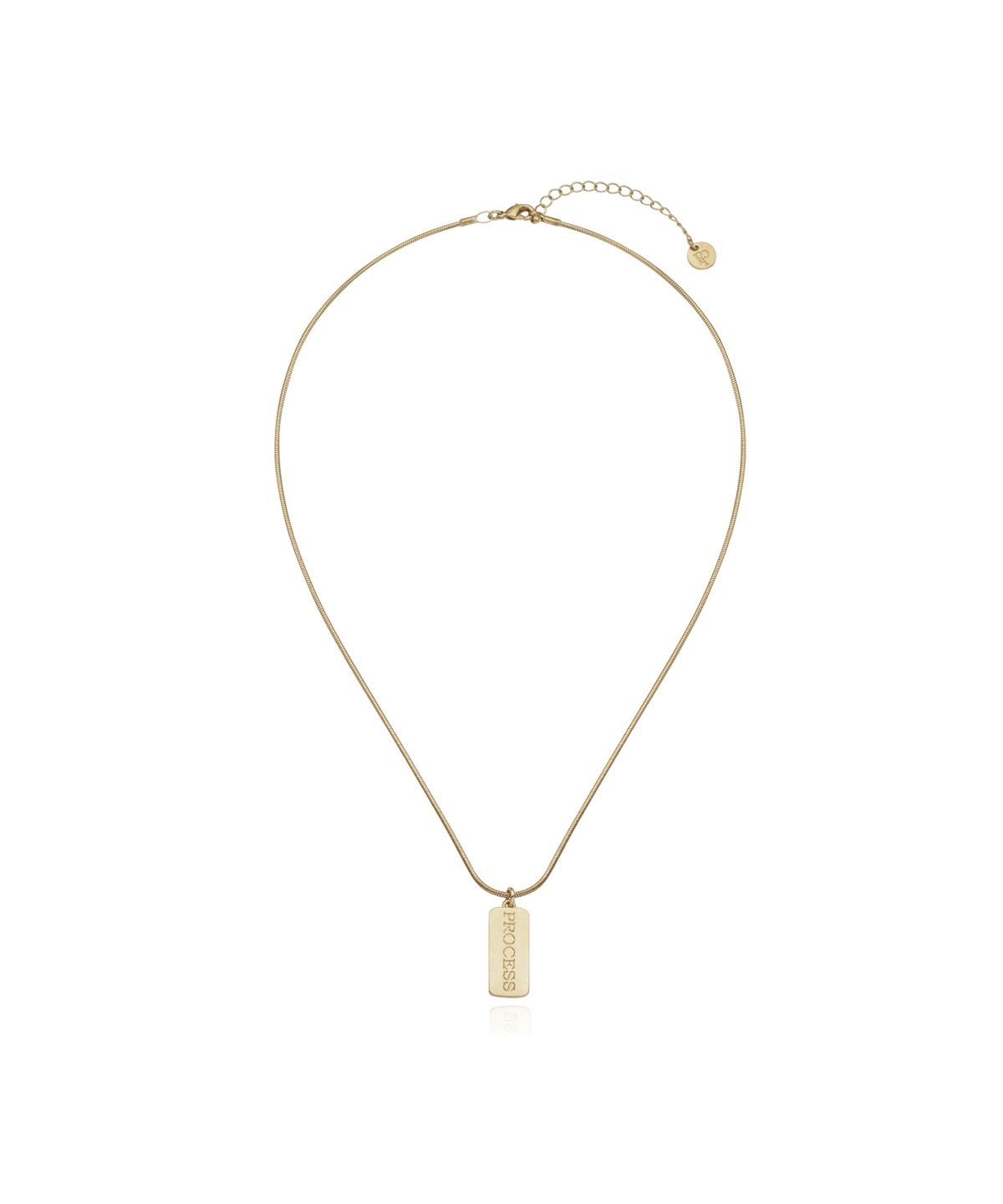 피알씨에스에스(PRCSS) Tag Pendant Necklace - Yellow