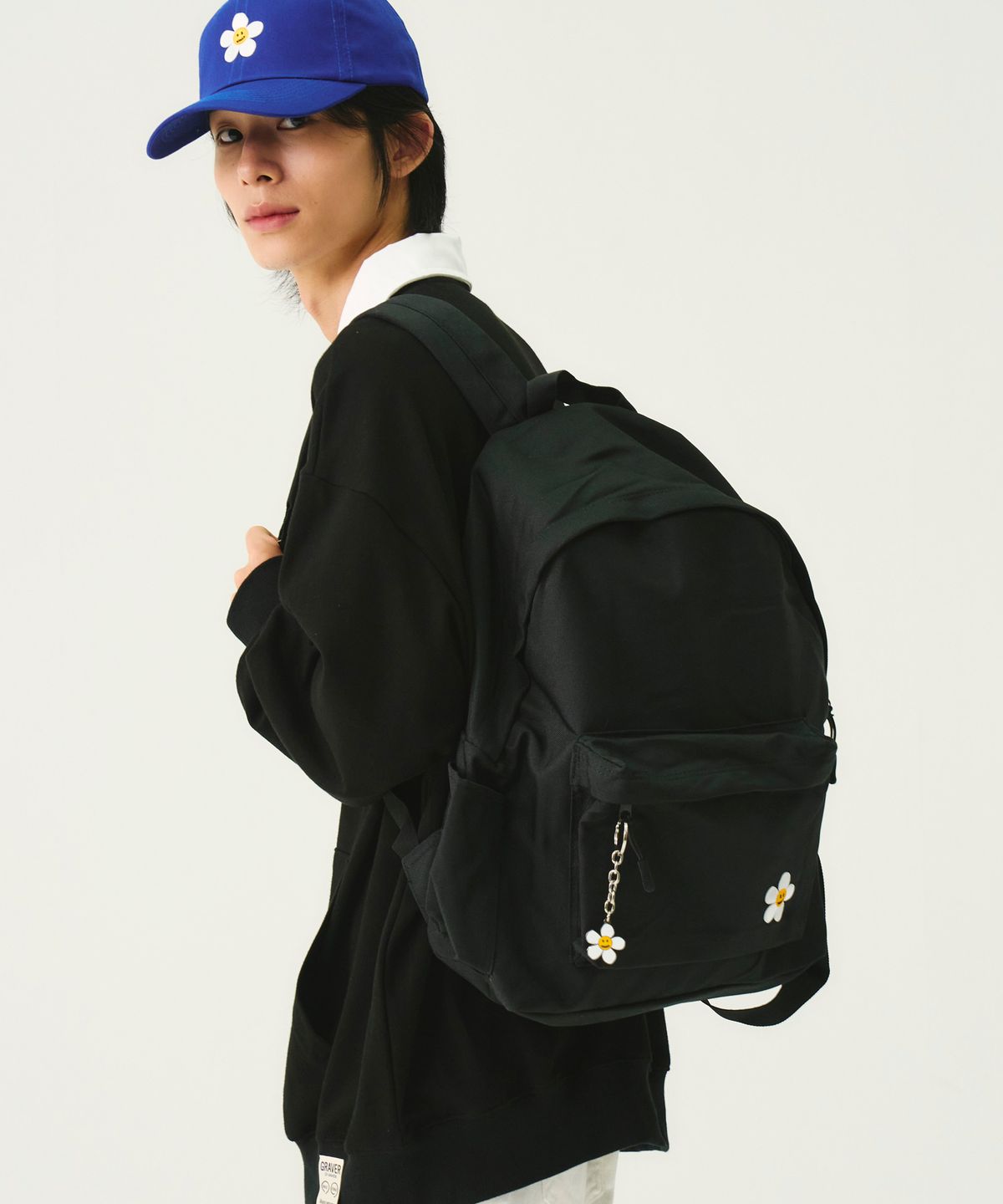 그레이버(GRAVER) [UNISEX]플라워 스마일 키링