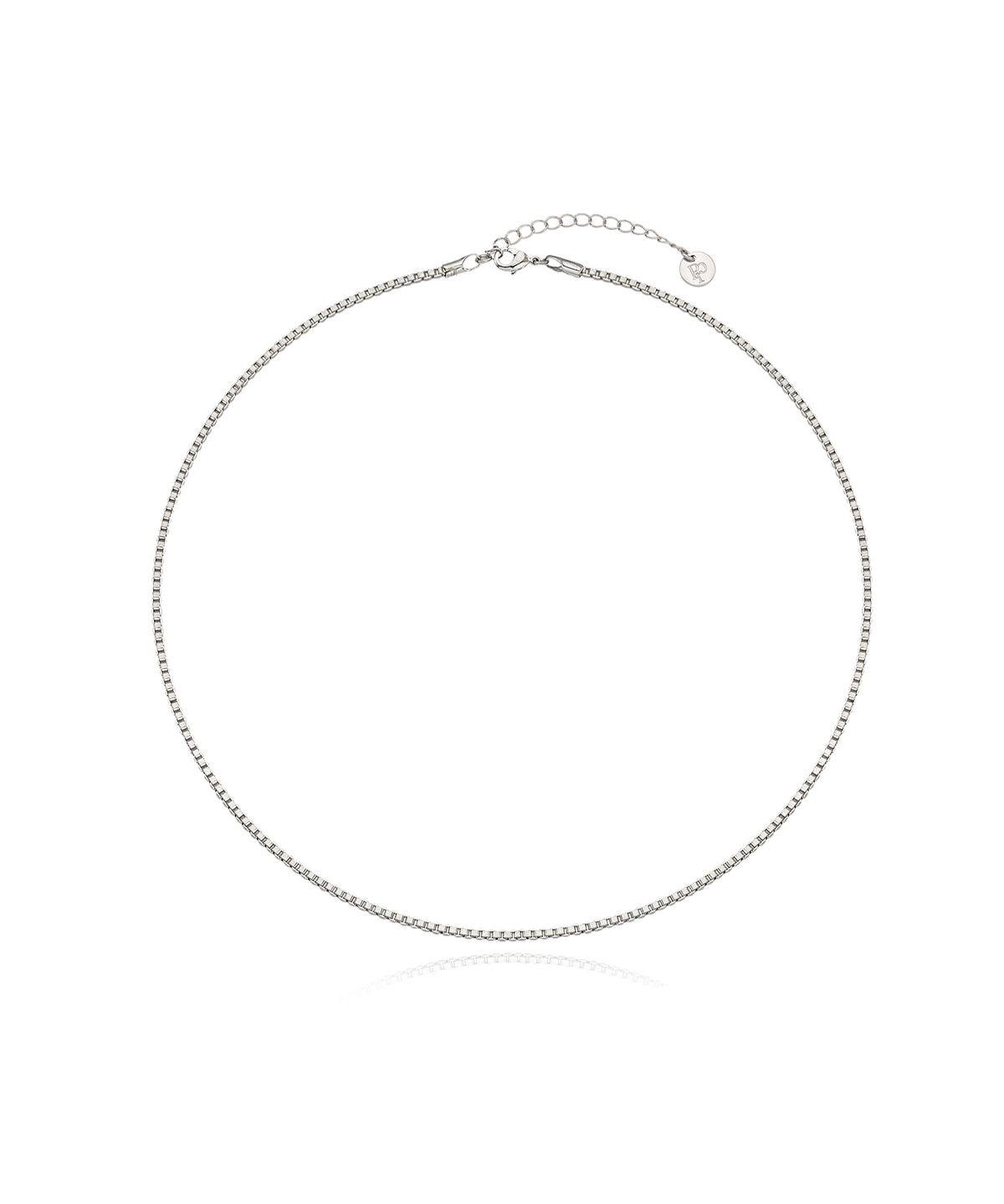 피알씨에스에스(PRCSS) Box Chain Necklace - White