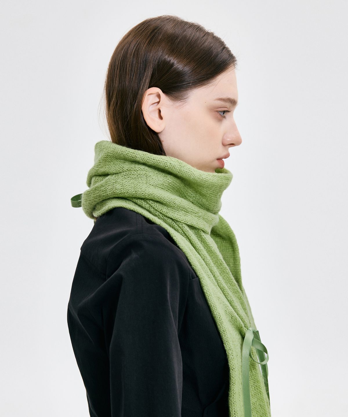 킴지수(KIMZISU) Ribbon Tied Muffler _ GREEN