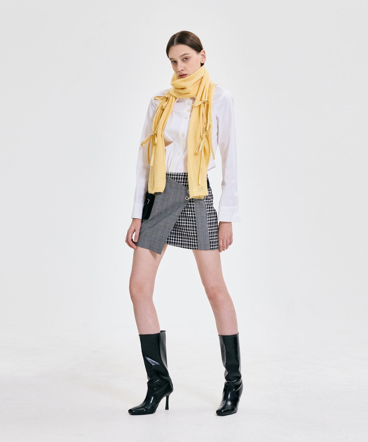 킴지수(KIMZISU) Ribbon Tied Muffler _ YELLOW