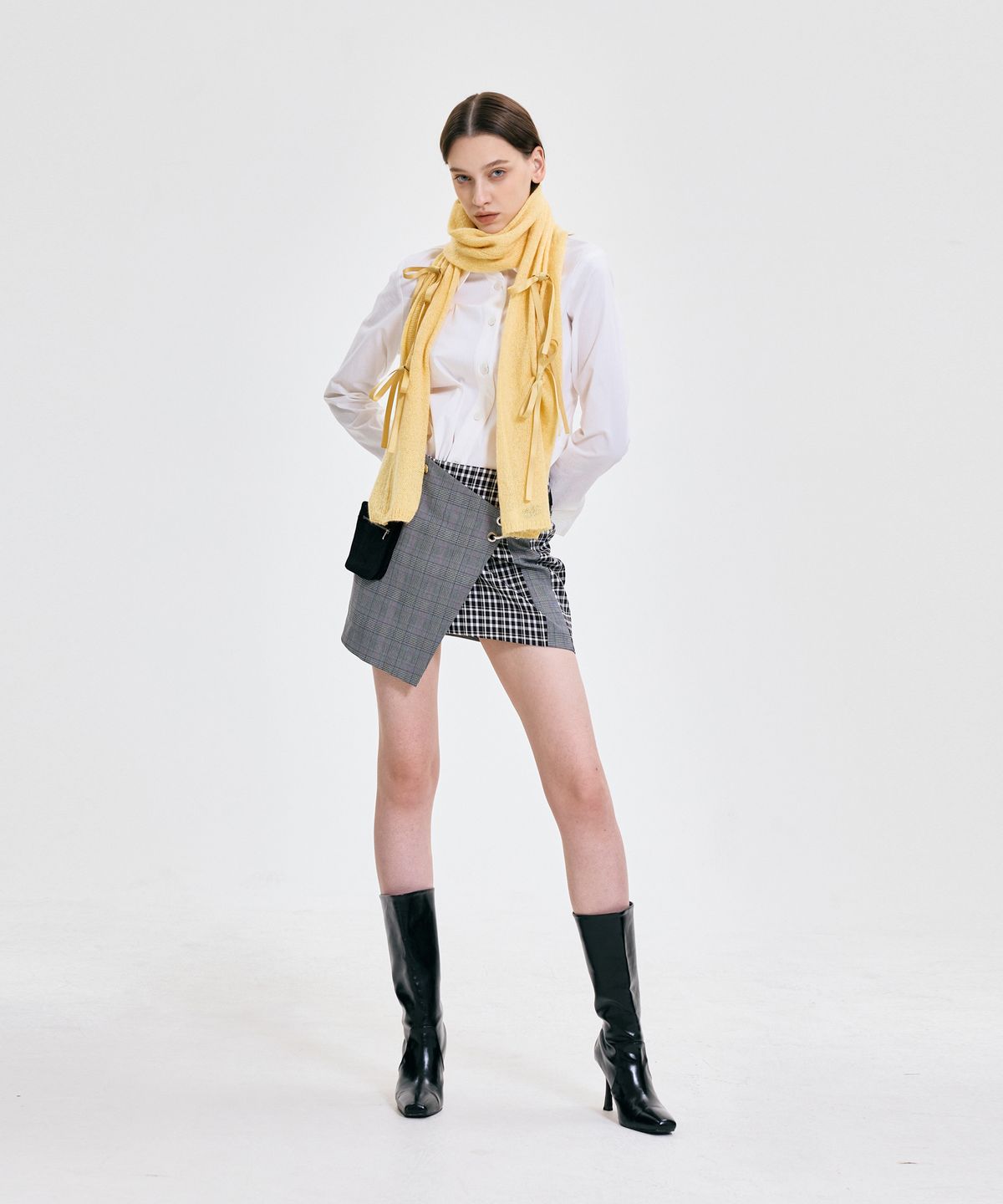 킴지수(KIMZISU) Ribbon Tied Muffler _ YELLOW