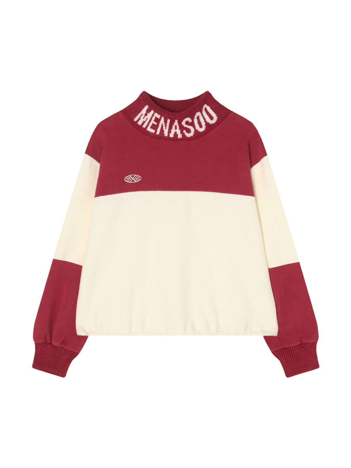 미나수(MENASOO) Knit High Neck_Red