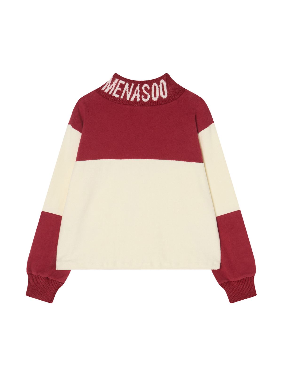 미나수(MENASOO) Knit High Neck_Red